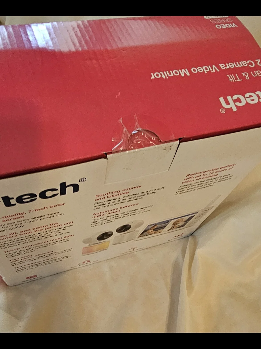 vtech Pink Pan & Tilt 2-Camera Video Monitor - 7
